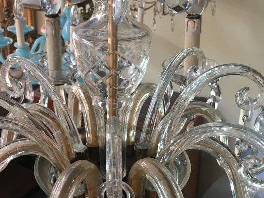 Crystal Hand-Cut 8-Light Chandelier, 1960s-WQQ-627580