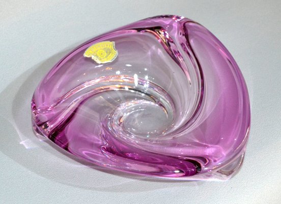 Crystal Plate or Bowl from Val Saint Lambert, 1970s-AOU-1436090