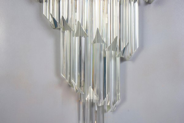 Crystal Prism Wall Sconces, 1980s, Set of 2-MBH-1032565