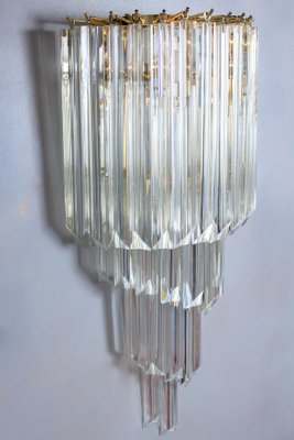 Crystal Prism Wall Sconces, 1980s, Set of 2-MBH-1032565