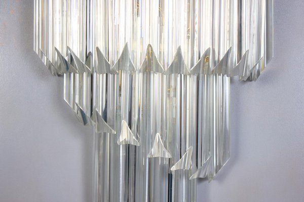 Crystal Prism Wall Sconces, 1980s, Set of 2-MBH-1032565