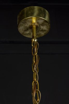 Crystal Rod and Brass Chandelier or Lantern by Gaetano Sciolari, 1960s-MBH-1031760