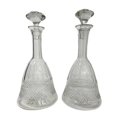 Crystal Ship Decanters in Bell Shape, Set of 2-UCH-1226399