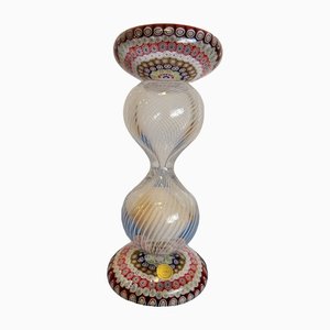 Crystal Sulfide Hourglass with Millefiori Decoration from Saint Louis, 1980s-KHH-1350281