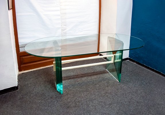 Crystal Table by Galotti & Radice, Italy, 1970s-VCV-928507