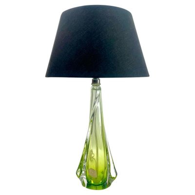 Crystal Table Lamp from Val Saint Lambert, 1950s-MJY-1743415