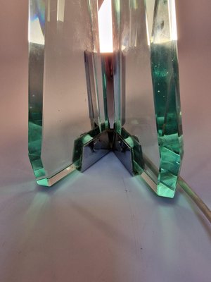 Crystal Table Lamp in the style of Fontana Arte, 1970s-RKF-1759332