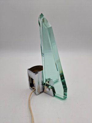 Crystal Table Lamp in the style of Fontana Arte, 1970s-RKF-1759332