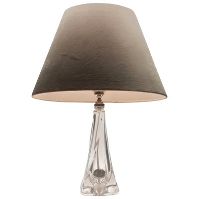 Crystal Table Lamp with Label from Val Saint Lambert-MJY-1148939