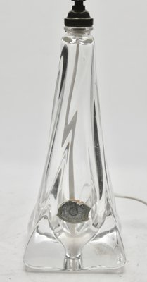 Crystal Table Lamp with Label from Val Saint Lambert-MJY-1148939