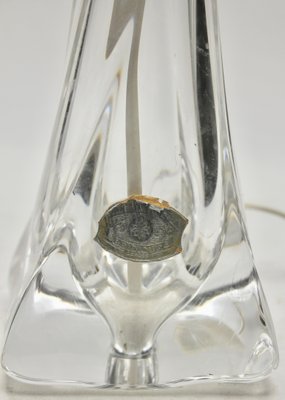 Crystal Table Lamp with Label from Val Saint Lambert-MJY-1148939