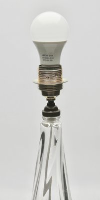 Crystal Table Lamp with Label from Val Saint Lambert-MJY-1148939