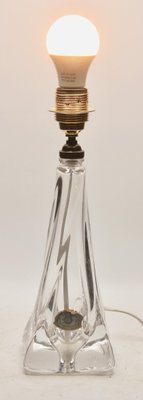 Crystal Table Lamp with Label from Val Saint Lambert-MJY-1148939