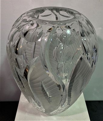 Crystal Vase from Bohemia, 1970s-IKW-783612