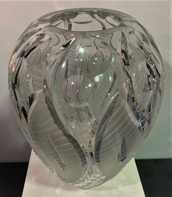 Crystal Vase from Bohemia, 1970s-IKW-783612