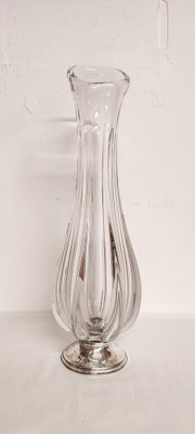 Crystal Vase with Silver Base-RGF-1801465