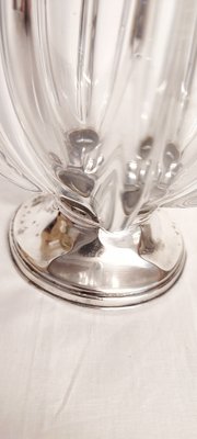 Crystal Vase with Silver Base-RGF-1801465