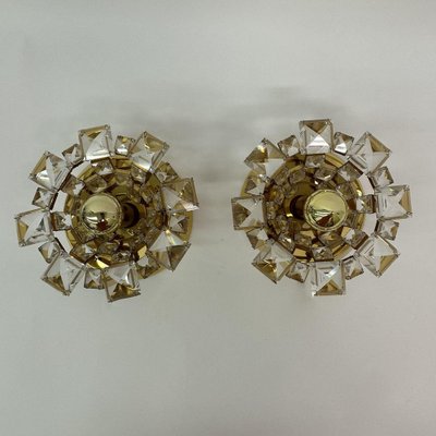 Crystal Wall Lamps from Palwa, Germany, 1970s, Set of 2-BGP-1819627