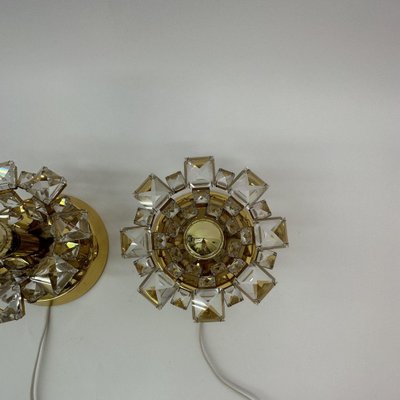 Crystal Wall Lamps from Palwa, Germany, 1970s, Set of 2-BGP-1819627