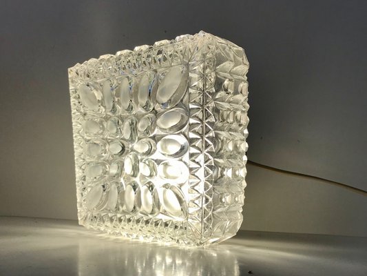 Crystal Wall Sconce or Flush Mount from Limburg, 1970s-LCR-892907