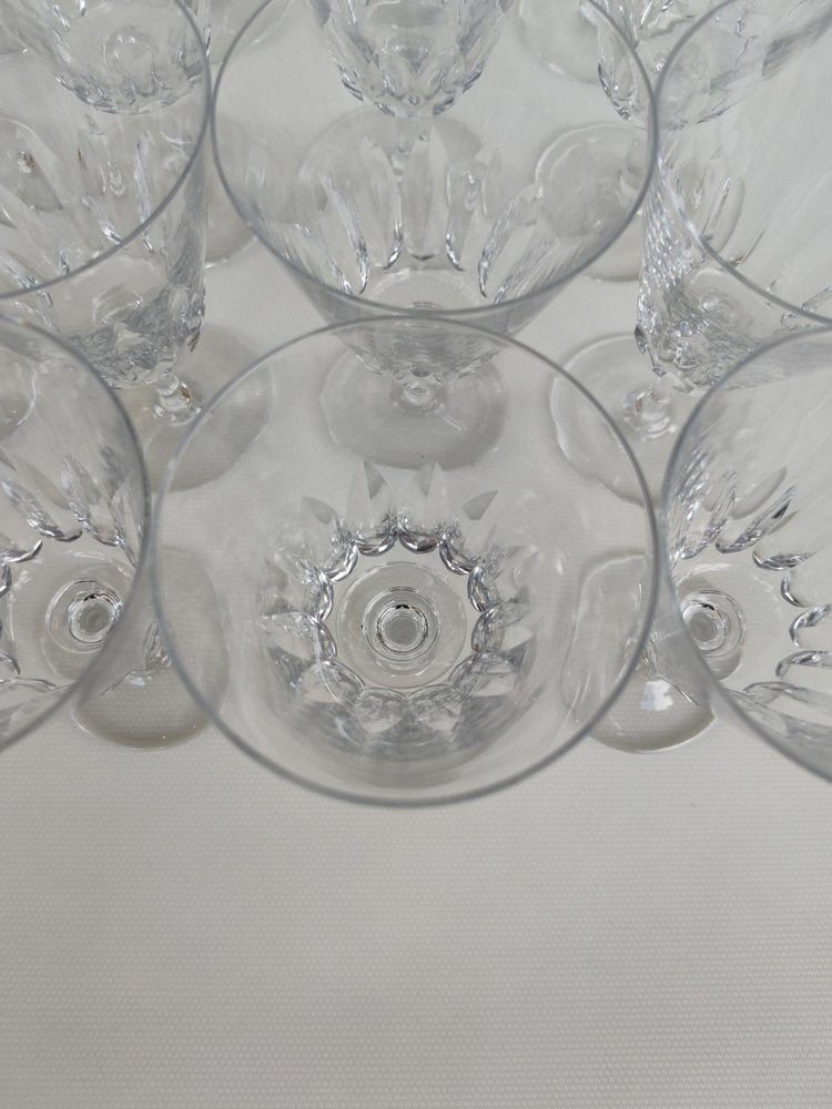 Crystal Wine Glasses Model Côte Dazur from Baccarat, 1960s, Set of 16