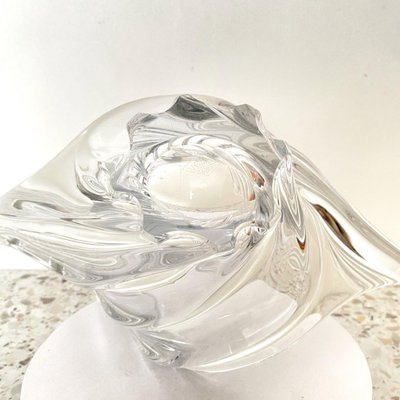 Crystal Winged Vase from Art Vannes, France, 1970s-OLQ-1750984