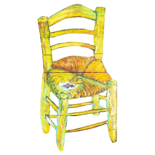 Csilla Bondor, Van Gogh's Chair, 2020s, Oil on Wood