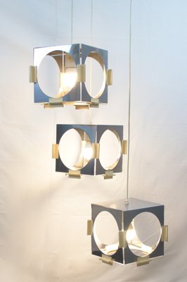 Cube Cascade Pendant Lamp by Goffredo Reggiani for Reggiani, 1970s-JYA-973760