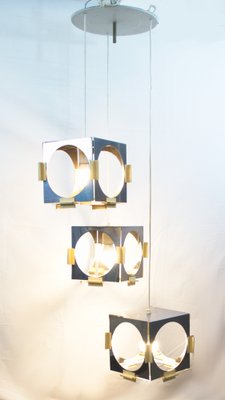 Cube Cascade Pendant Lamp by Goffredo Reggiani for Reggiani, 1970s-JYA-973760