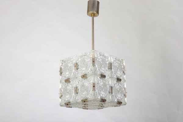 Cube Ceiling Lamp from Kamenický Šenov, 1960s-VHD-866327