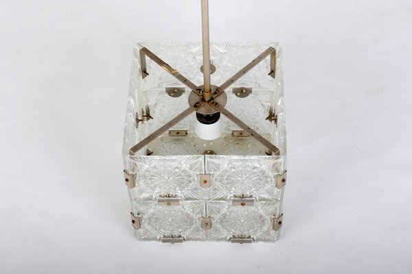 Cube Ceiling Lamp from Kamenický Šenov, 1960s-VHD-866327