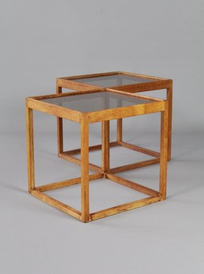 Cube Tables by Kurt Østervig for KB Møbler, Denmark, 1960s, Set of 2-TY-1063777