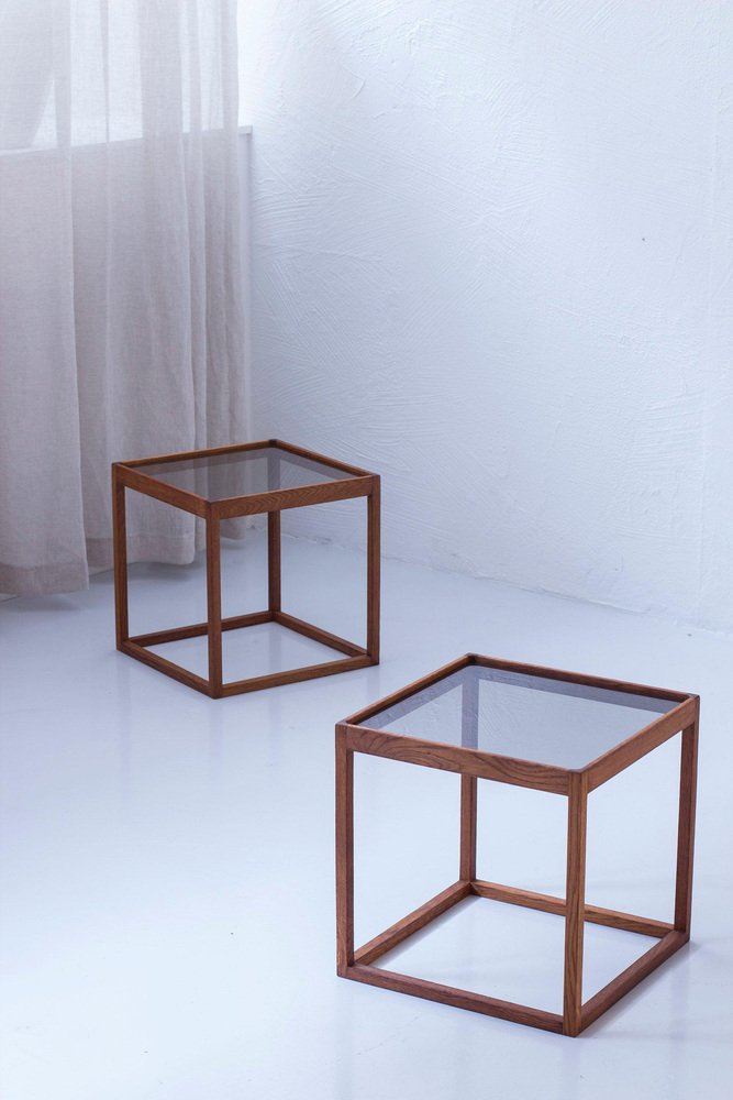 Cube Tables by Kurt Østervig for KP Møbler, 1960s, Set of 2