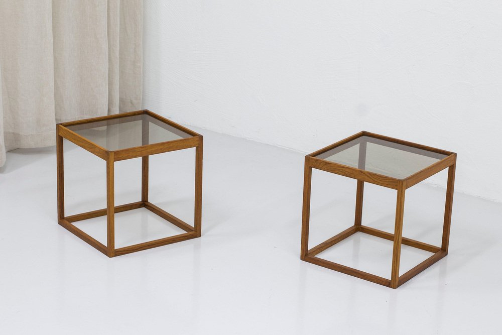 Cube Tables by Kurt Østervig for KP Møbler, 1960s, Set of 2