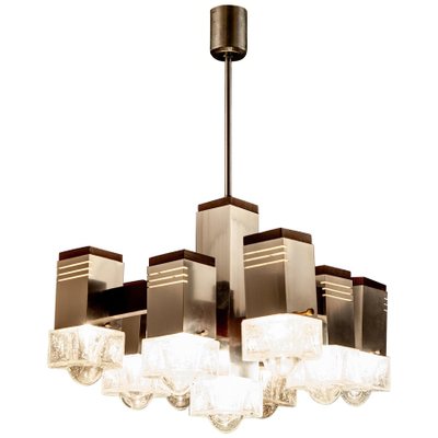 Cubic Chandelier by Gaetano Sciolari, 1970s-MBH-1031988