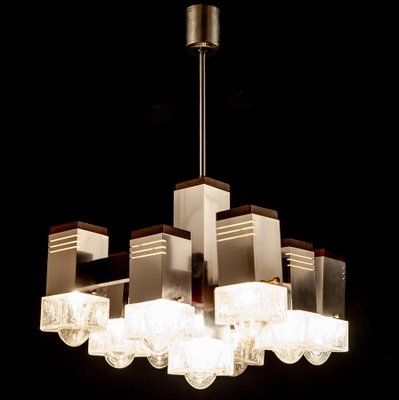 Cubic Chandelier by Gaetano Sciolari, 1970s-MBH-1032228