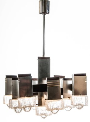 Cubic Chandelier by Gaetano Sciolari, 1970s-MBH-1031988