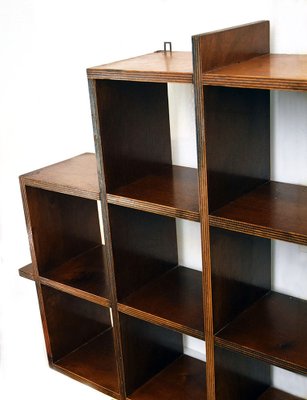 Cubical Wall Bookcase in Laminate, Italy, 1970s-HS-1804281