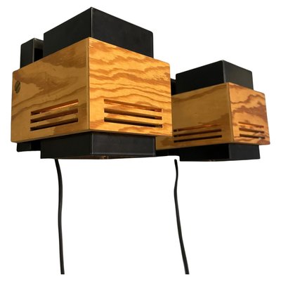 Cubism Wall Lamps attributed to Claus Bolby for Cebo Industri, 1970, Set of 2-DT-2026240