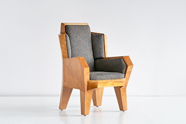 Cubist Armchair by Camillo Cerri for August Tobler, 1920s-FMT-624460