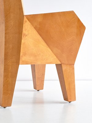 Cubist Armchair by Camillo Cerri for August Tobler, 1920s-FMT-624460