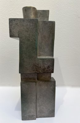 Cubist Bronze Sculpture The Twins by Willy Kessels, 1920s-FGA-1444356