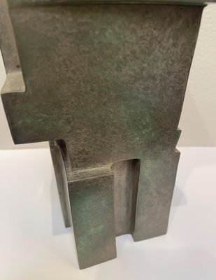 Cubist Bronze Sculpture The Twins by Willy Kessels, 1920s-FGA-1444356