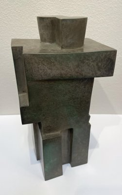 Cubist Bronze Sculpture The Twins by Willy Kessels, 1920s-FGA-1444356