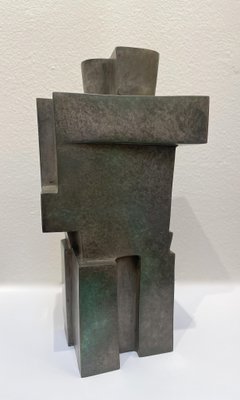 Cubist Bronze Sculpture The Twins by Willy Kessels, 1920s-FGA-1444356