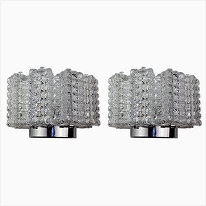 Cubist Wall Lights from Stölzle, 1960s, Set of 2-ZWH-666022