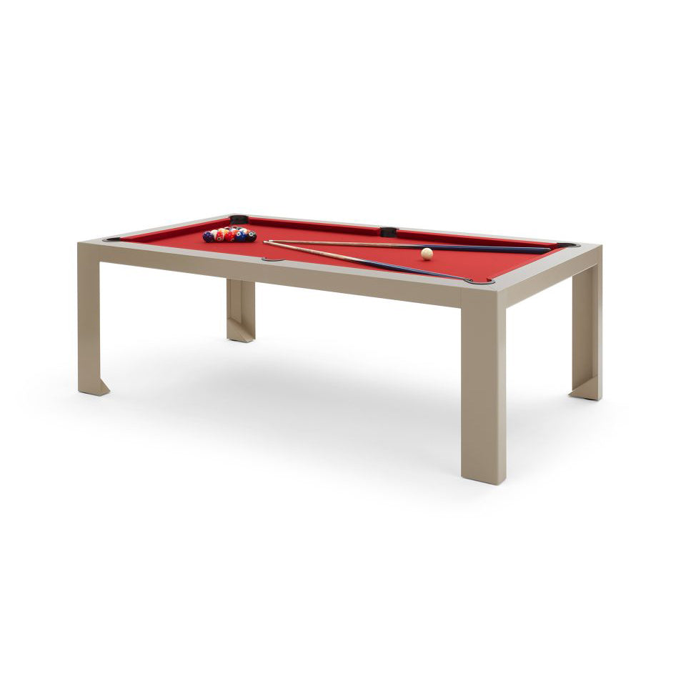 Cubista - Rectangular Wooden And Metal Pool Table by Fas Pendezza #Dove grey