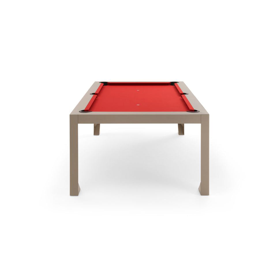 Cubista - Rectangular Wooden And Metal Pool Table by Fas Pendezza #Dove grey