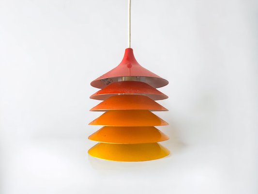 Cultural Orange Pendant Lamp by Bent Boysen for Ikea, Sweden, 1980s-PYR-1727645