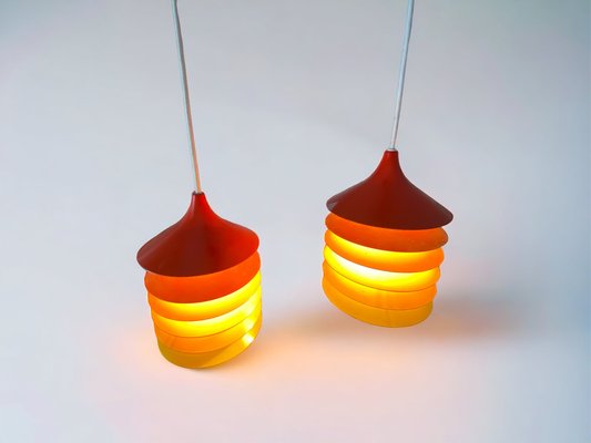 Cultural Orange Pendant Lamp by Bent Boysen for Ikea, Sweden, 1980s-PYR-1727645